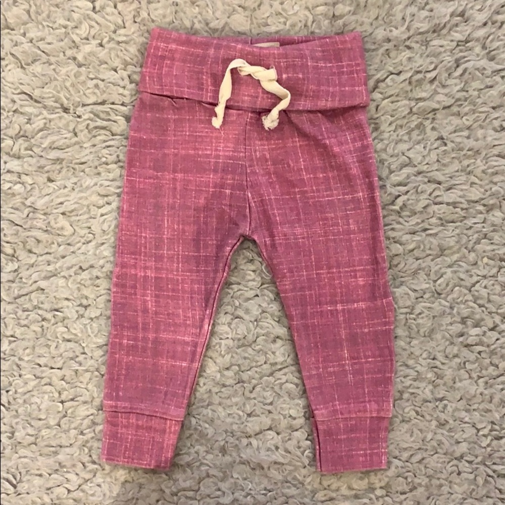 Organic cotton pink pattern pants